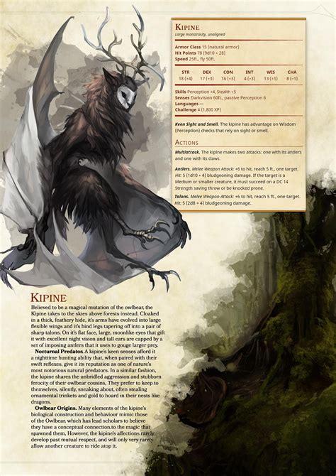 Dandd 5e Monster Kipine Dungeons And Dragons Characters Dungeons And