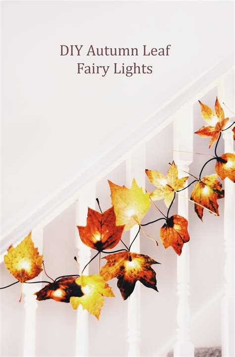 Diy Autumn Leaf Fairy Lights Wallflower Kitchen