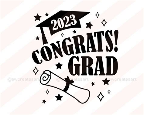 Congrats Grad Svg Senior 2023 Svg Graduation 2023 Svg Class Etsy Ireland