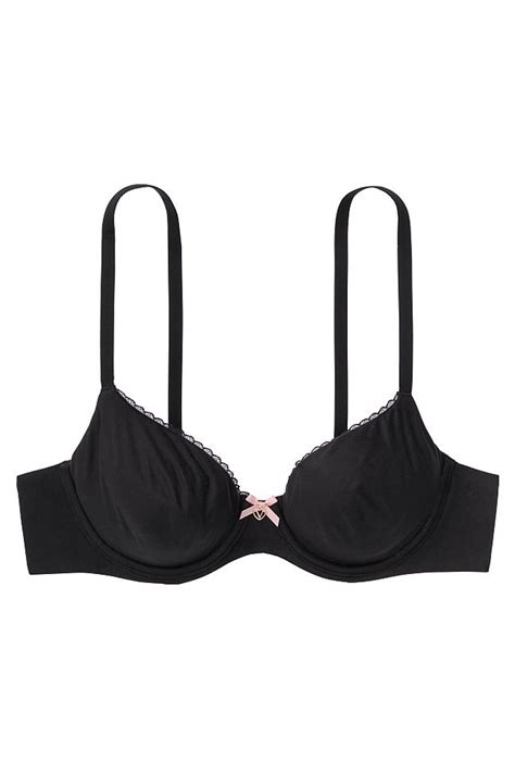 buy victoria s secret black smooth unlined demi bra from the victoria s secret uk online shop