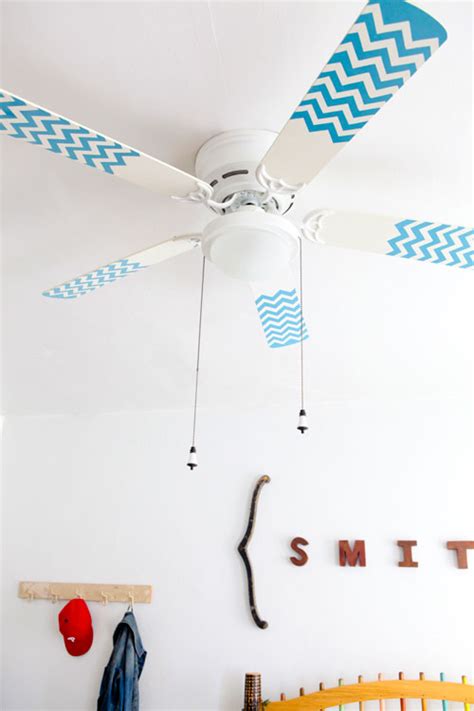 How to measure for a ceiling fan. diy project: chevron pattern fan blades - Design*Sponge