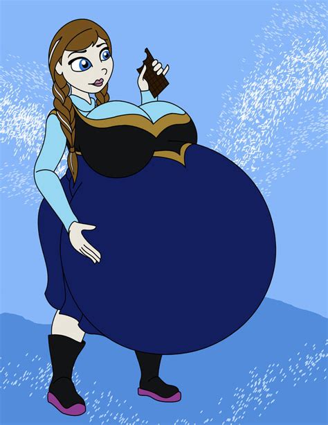 anna s chocolate filled belly 2 on thin ice by trc tooniversity on deviantart