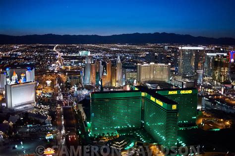 Aerialstock Aerial Photograph Of Las Vegas At Night