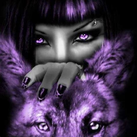 Pin By Jeanne Massey On Fantasy Wolves And Women Purple