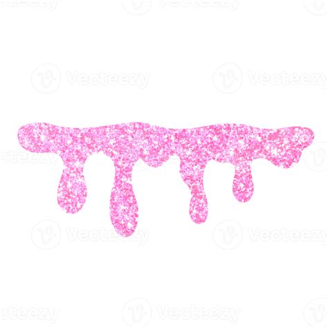 Pink Glitter Dripping 13528655 Png