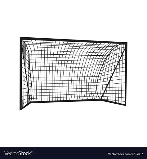 Football Goal Silhouette Royalty Free Vector Image
