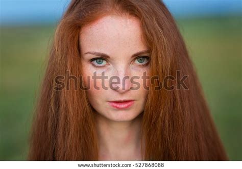 Portrait Beautiful Young Girl Red Hair Stock Photo 527868088 Shutterstock