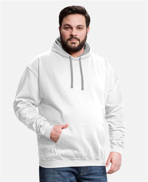 unisex contrast hoodie spreadshirt