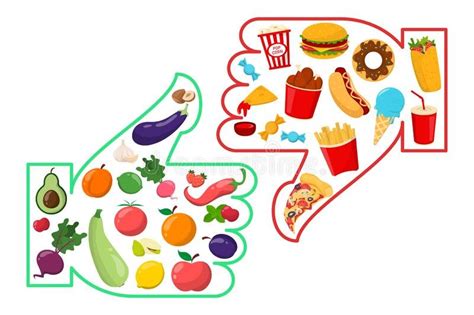 Healthy And Unhealthy Food Clipart Clip Art Cross Word