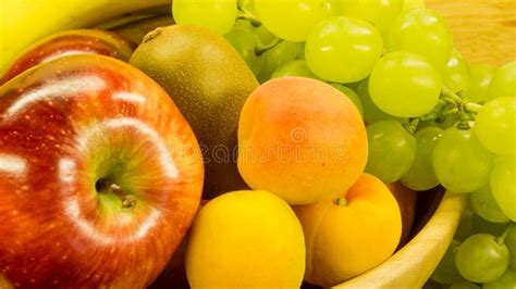 Grapes Bananas Apples Apricots And Oranges Stock Image Image Of