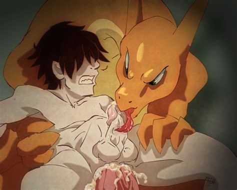 Rule 34 Stomach Bulge Anus Balls Charizard Clenched Teeth Cum Cum In