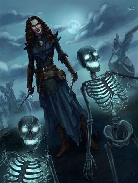 Commission The Necromancer By Shade Of Stars Anastasia Reasonablefantasy Necromancer