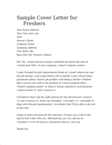 8 cover letter examples for first time job seekers 36guide