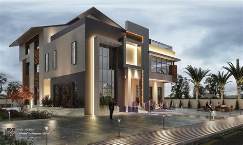 New Post Modern Villa In Oman On Behance House Structure Design House