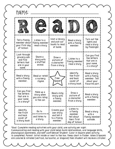 Work that teachers give their students to do at home: Pre-K Tweets: READO homework FREEBIES for pre-k and kindergarten | Literacy | Pinterest ...