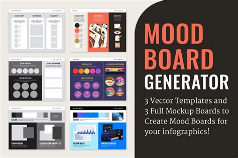 Mood Boards For Infographics Creative Illustrator Templates