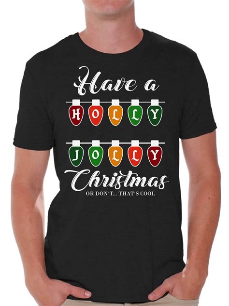 Awkward Styles Ugly Christmas Shirts For Men Xmas Holly Jolly Christmas T Shirt