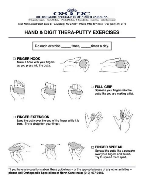 Hand And Digit Theraputty Exercises Theraputty Exercises Senior