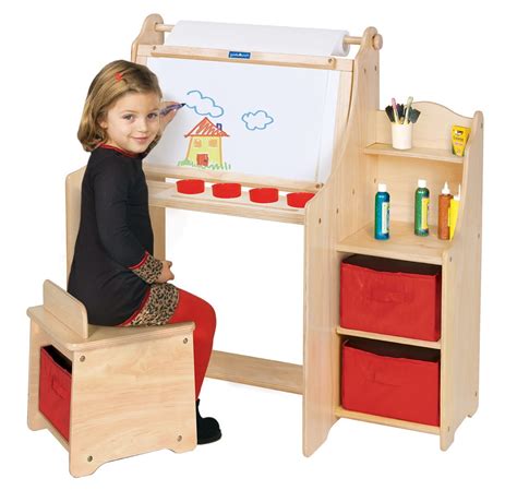 Children's crafts └ crafts all categories antiques art baby books, comics & magazines business, office & industrial cameras & photography cars, motorcycles & vehicles clothes, shoes. Artistic Kids Activity Desk w/Stool/Storage Bins/Paper Roll