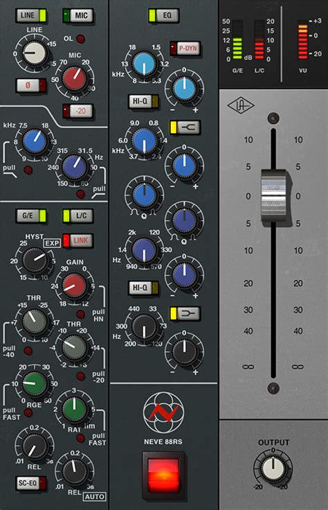 Neve 88rs Channel Strip Collection By Universal Audio Channel Strip