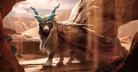 Winged Bear Goat Michelle Tolo Fantasy Beasts Creature Design