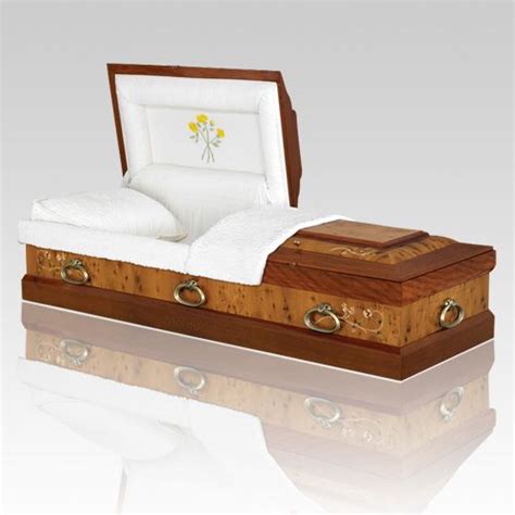 The Vita Wood Caskets Are Made From Burl Walnut And Mahogany Wood This