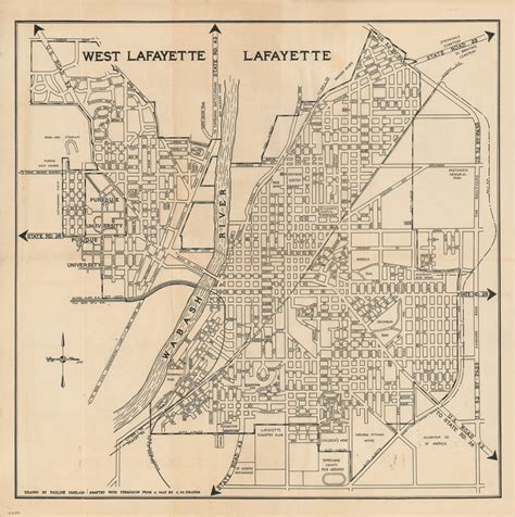 West Lafayette And Lafayette Curtis Wright Maps
