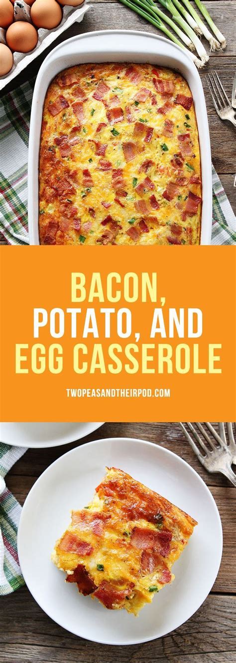 Bacon Potato And Egg Casserole This Easy Breakfast Casserole Is Packed