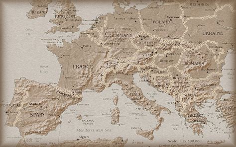 Map Of Europe Wallpaper Wallpapersafari