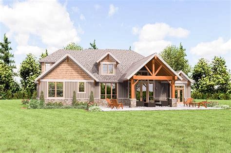 Rugged Craftsman House Plan With Upstairs Game Room AM Architectural Designs House Plans