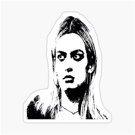 Maeve Wiley Portrait Sticker By Littlecabbages Redbubble