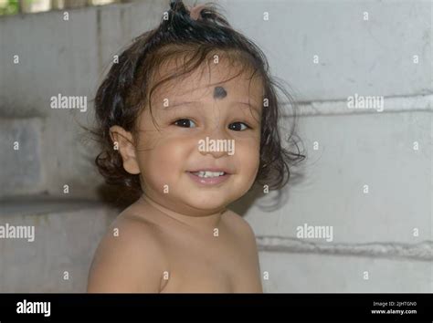 Indian Baby Girl Smiling Camera Hi Res Stock Photography And Images Alamy