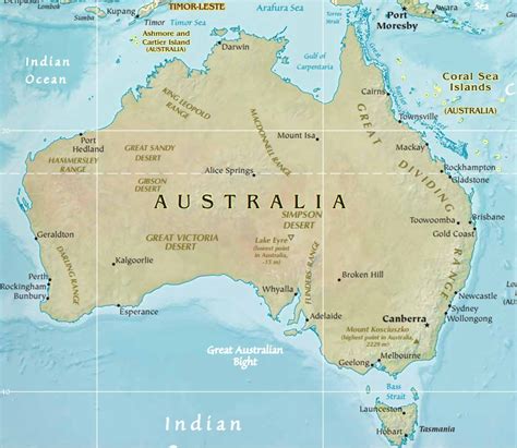 Geografia Da Austrália Infoescola