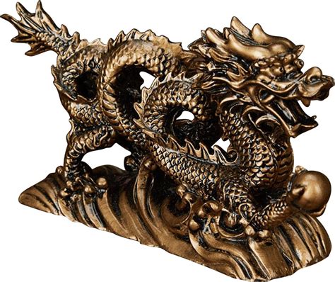 Feng Shui Dragon Statues Chinese Dragon Figurine Ornament Home Office