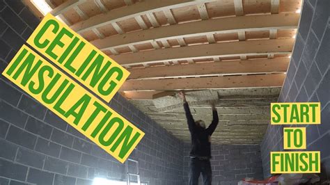 If you're installing new insulation and there's no old insulation, check the drywall of the ceiling below the joists for a silver. How to Install INSULATION in Ceiling - YouTube