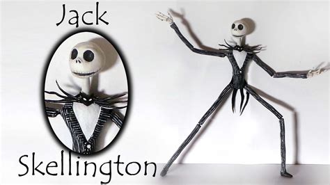 Jack Skellington Inspired Doll Polymer Clay Tutorial Youtube