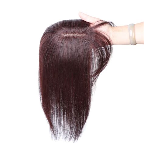 Wholesale Womens Virgin Remy Hair Topper Silk Top Bonding Toupees Wigs
