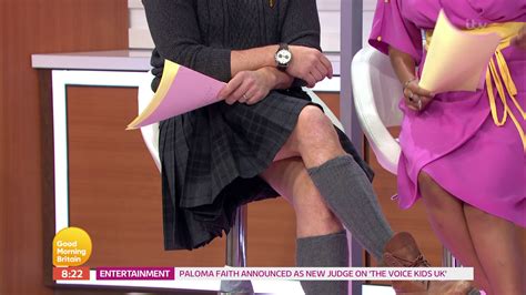 Ben Shephard Accidentally Flashes His Todger While Wearing A Kilt On GMB During Lorraine Kelly S