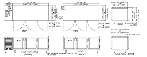 Counter Height Three Section Refrigerator Utility Refrigerator