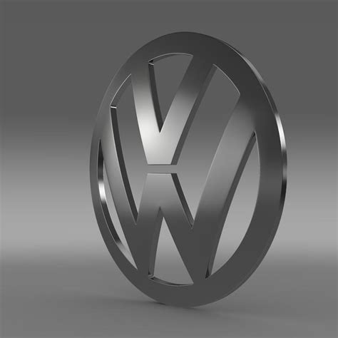 Get a 3d logo with your brand's look & feel. Volkswagen Logo 3D model | CGTrader