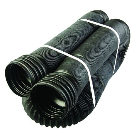 Bend A Drain 4 In X 25 Ft Polypropylene Flexible Solid Drain Pipe