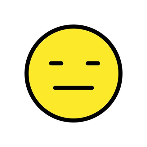 Expressionless Face Emoji Clipart Free Download Transparent Png