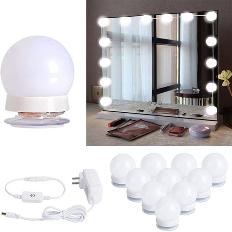 Hollywood Style Led Vanity Mirror Lights Kit With 10 Dimmable Light