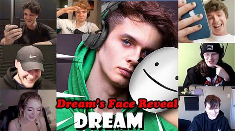 All Streamers Reacts To Seeing Dreams Face Reveal Youtube