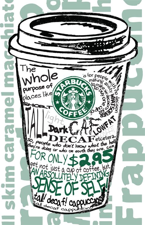 Art And Stuff Starbucks Poster