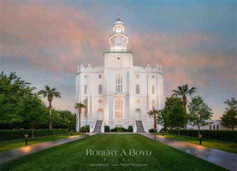 St George Temple Covenant Path Robert A Boyd Fine Art And Lds Temples