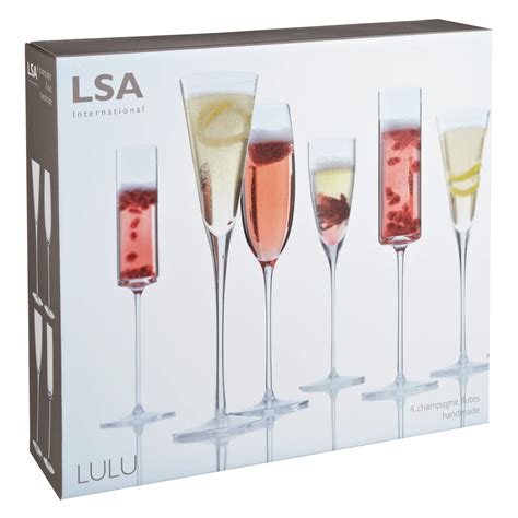 Lsa International Lulu Flutes Set Of 4