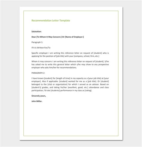 Recommendation Letter For Promotion Free Samples And Formats
