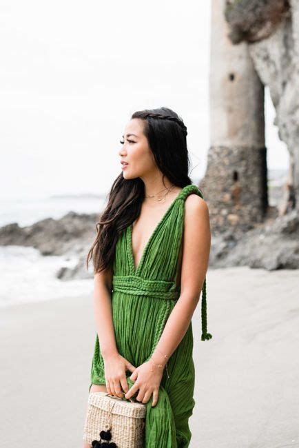 Hidden Gem Victoria Beach Beach Dress And Straw Bag Wendy Nguyen