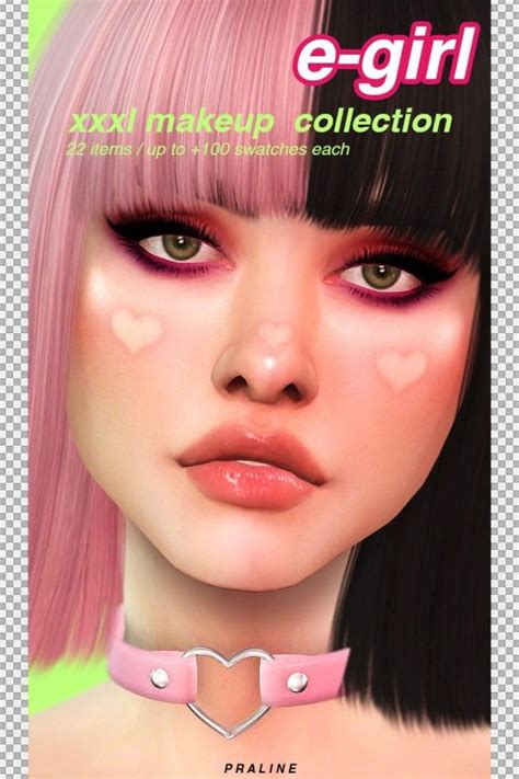 Praline Sims E Girl Makeup Collection For The Spring4sims Vrogue